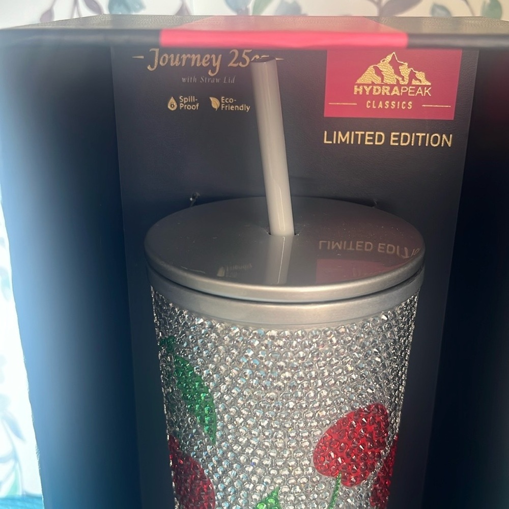 NWT 🍒 Hydrapeak Limited Edition Insulated Tumbler Stainless Steel Journey 25oz - Picture 16 of 17